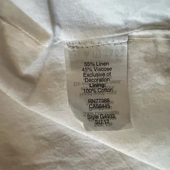 Madewell Willow Embroidered Shift Dress Boho Linen Blend Dress size S Lined - Picture 7 of 12